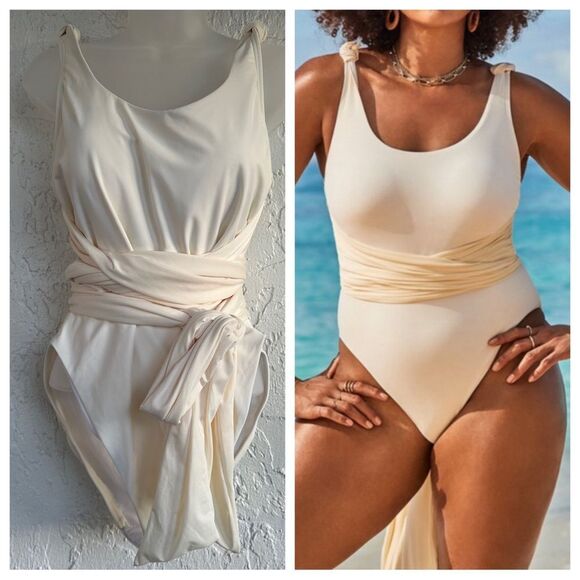 GABIFRESH X SWIMSUITS FOR ALL One Piece Bathing Suit Women 18 Resort Vacation - Picture 1 of 12